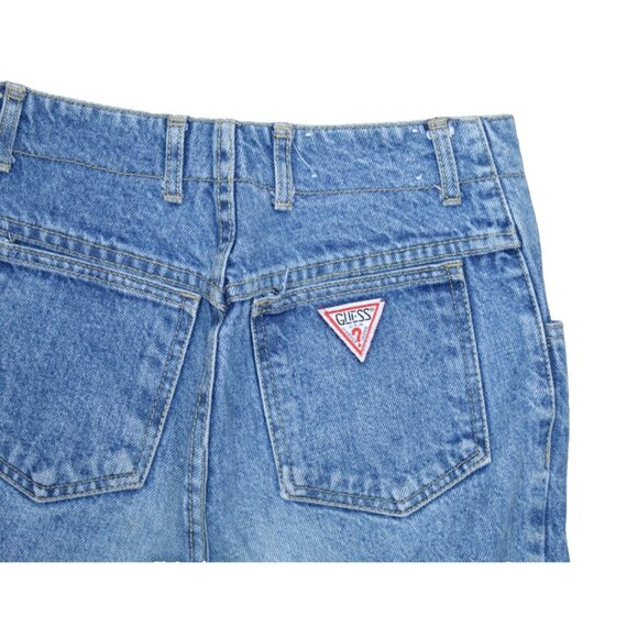 Vintage 1980s GUESS Jeans Size 27 Stone Wash Denim Exposed Button Fly Denim - Picture 5 of 7